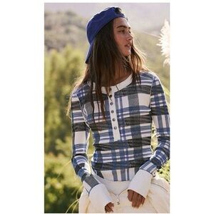 FP Movement Plaid Rally Printed Layer Top